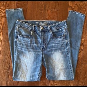 American eagle hi-rise jegging light wash